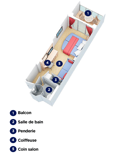 Plan cabines-balcon